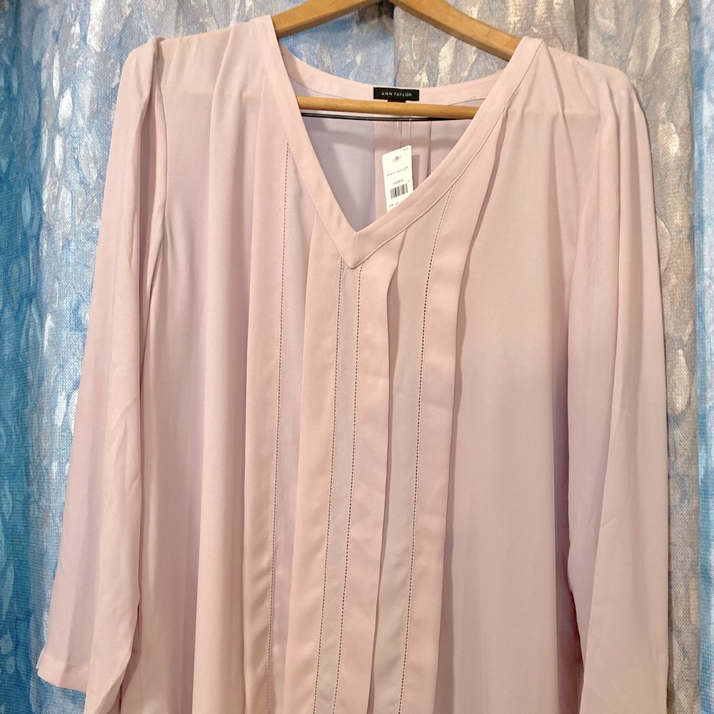 Business casual blouse - lilac - Ann Taylor